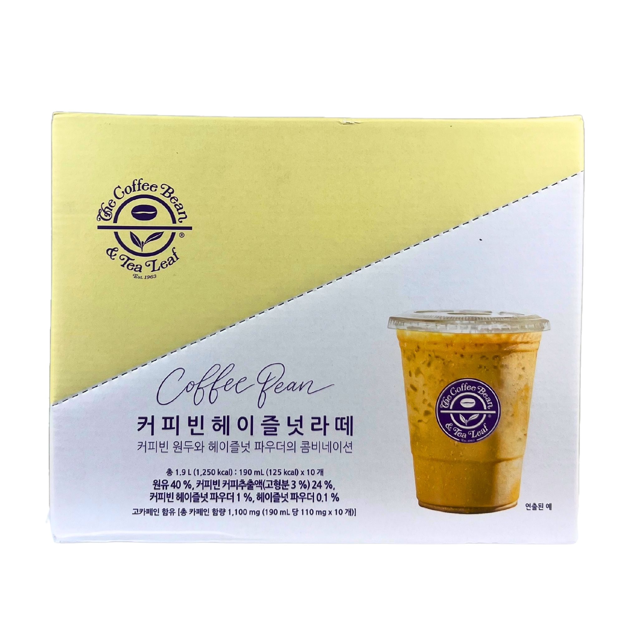 The Coffee Bean & Tea Leaf Hazelnut Latte 10 x 190ml